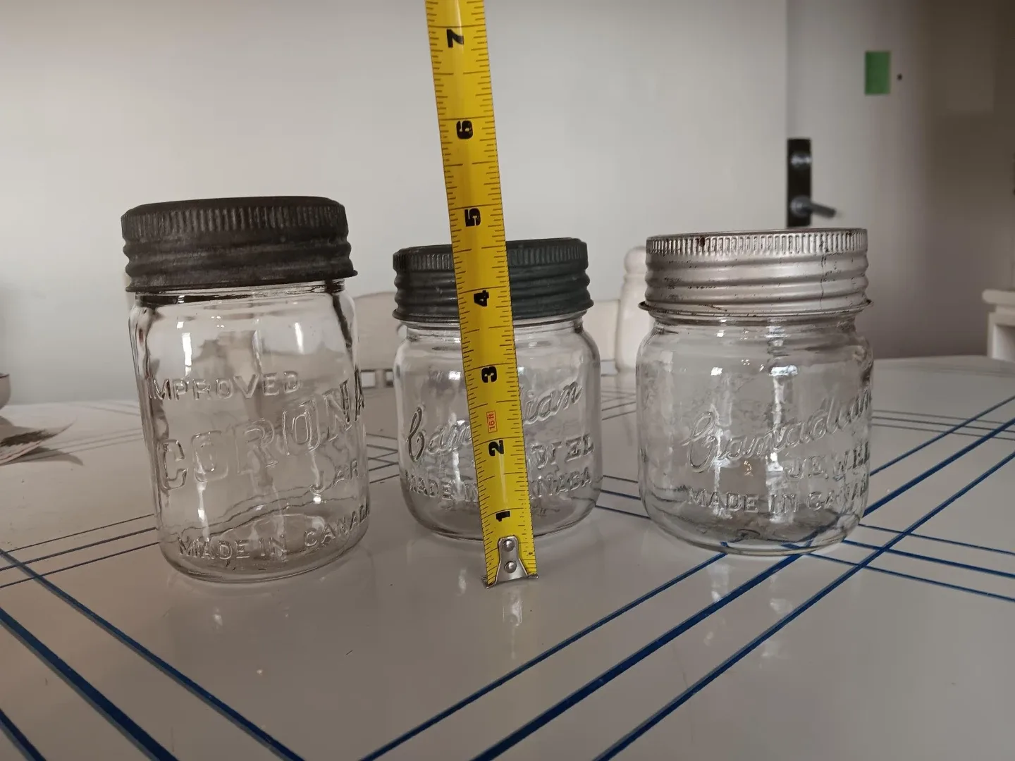 Vintage Canadian Glass Mason Jars