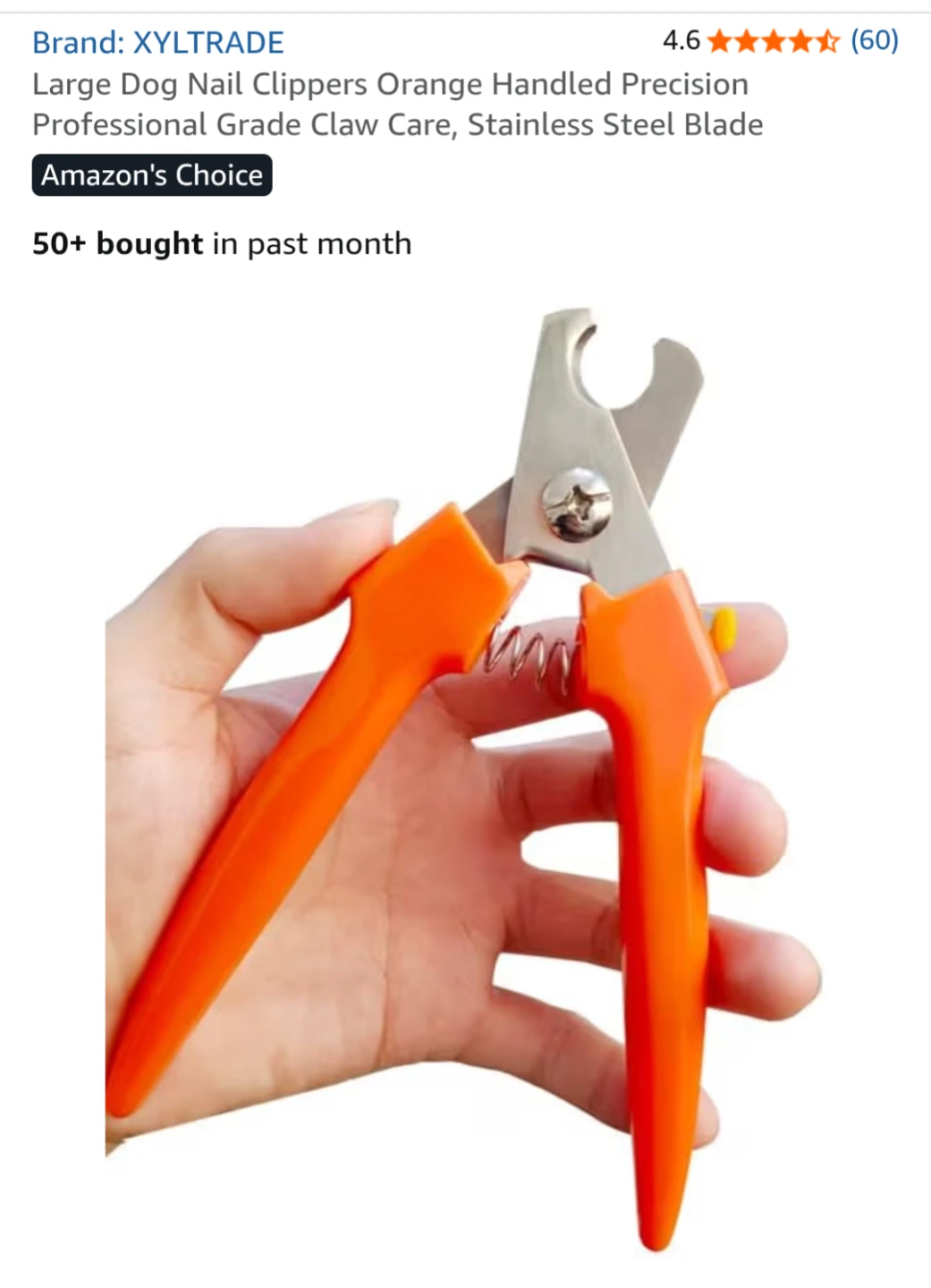 Large Dog Nail Clipper - Made in Italy - photo 3