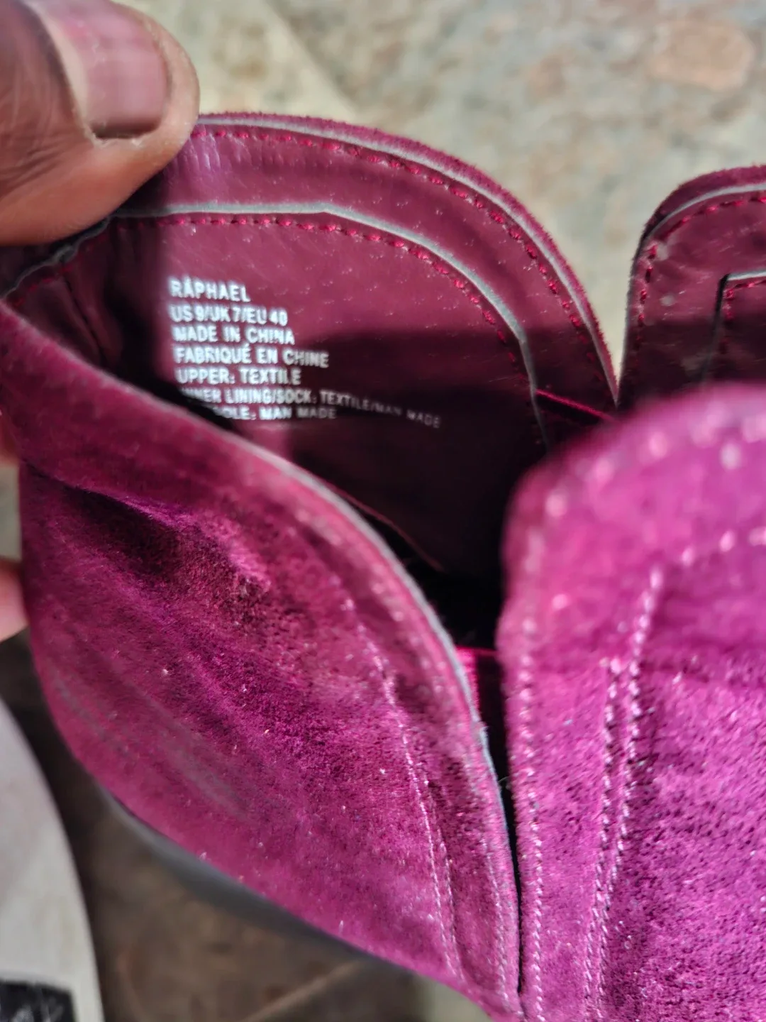 Raphael Burgundy Ankle Boots - Size 9 image indicator(2)