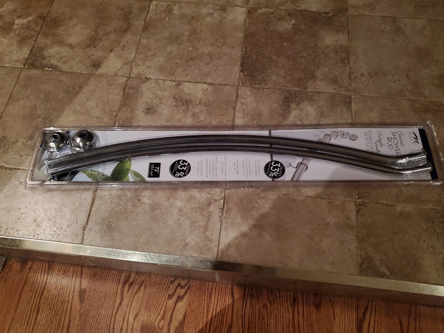 Moda Curved Shower Rod - 72"