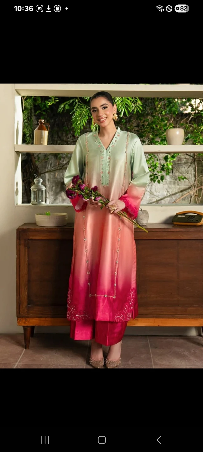 Pakistani Ready-Made Silk Suit