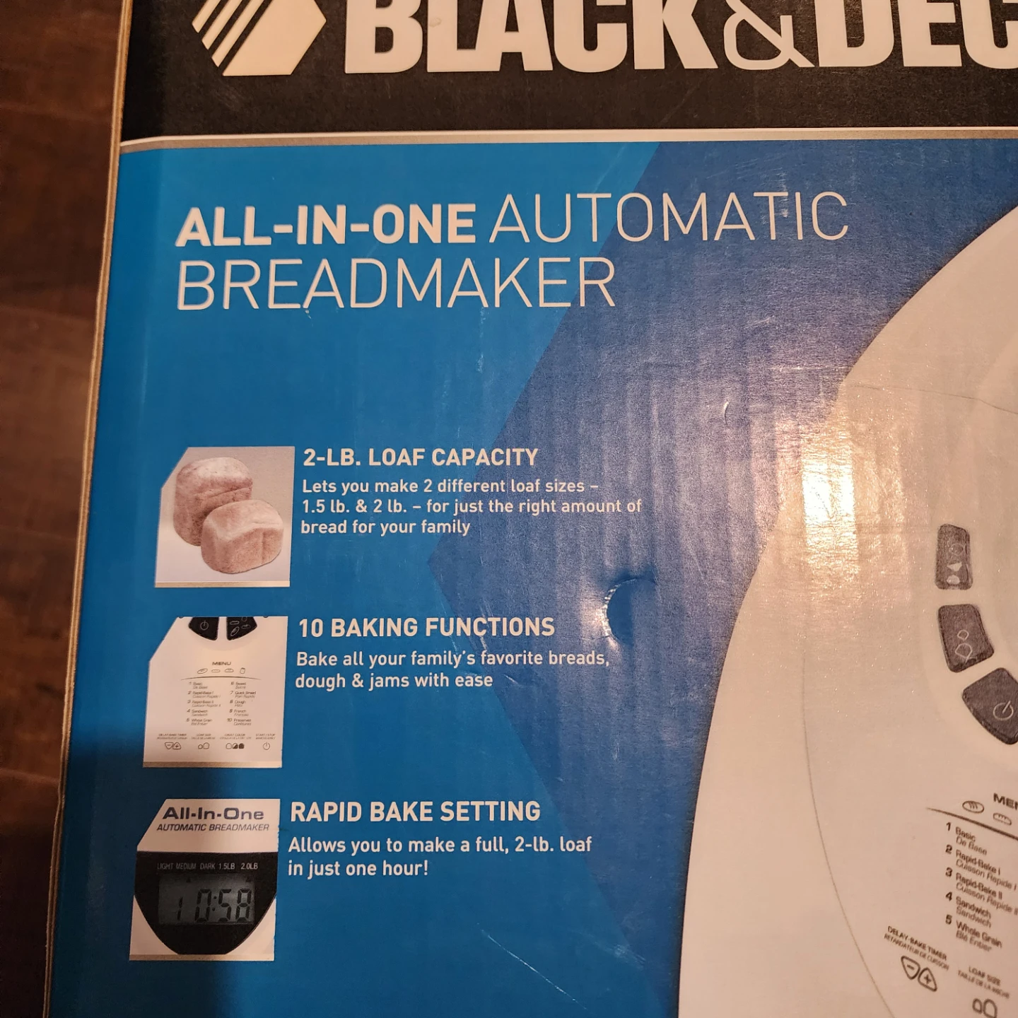 Brand new in box Black & Decker All-In-One Automatic Breadmaker - photo 2