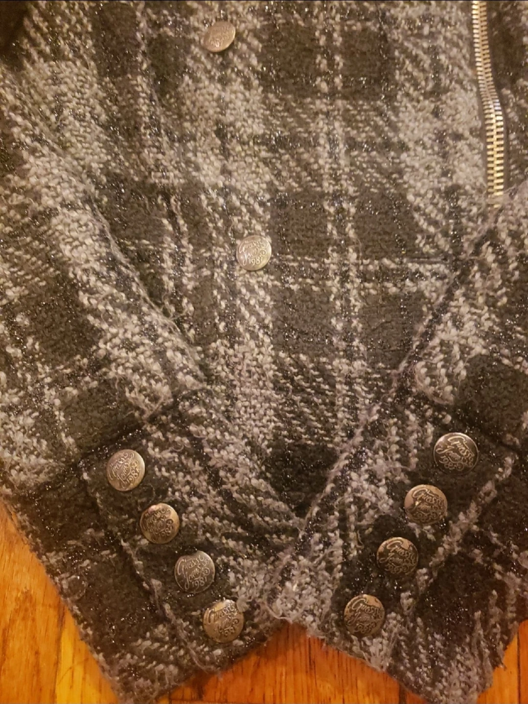 Guess Jeans Women's Plaid Moto Jacket - photo 3