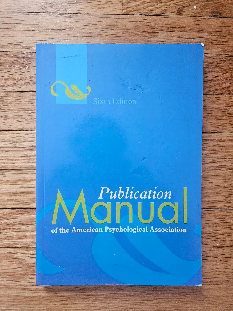 APA Publication Manual 6th Edition