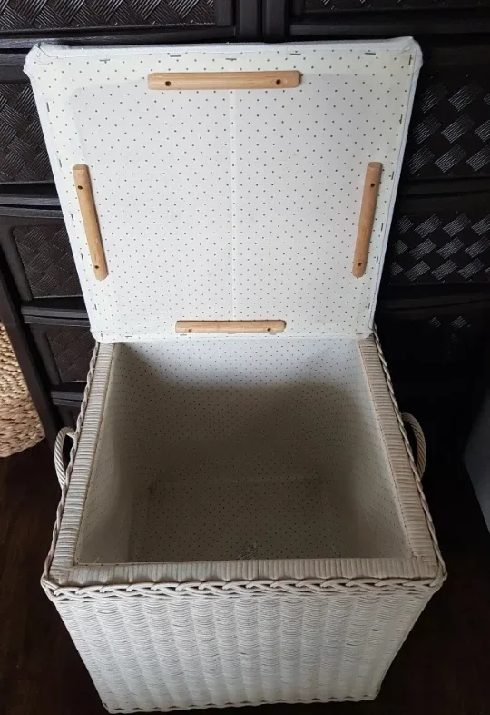 Wicker Storage Ottoman - Cream Colour image indicator(3)