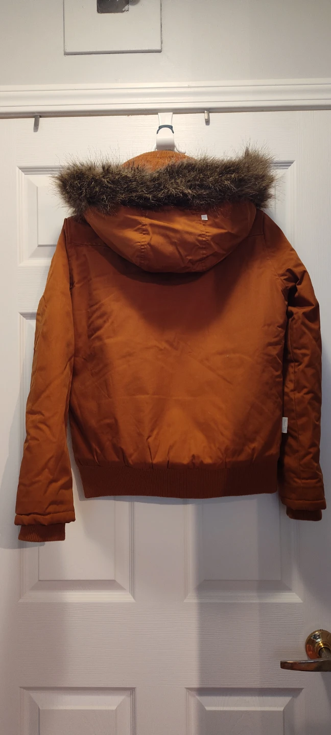 Faux-Fur Hooded Bomber Jacket - Size S - photo 2