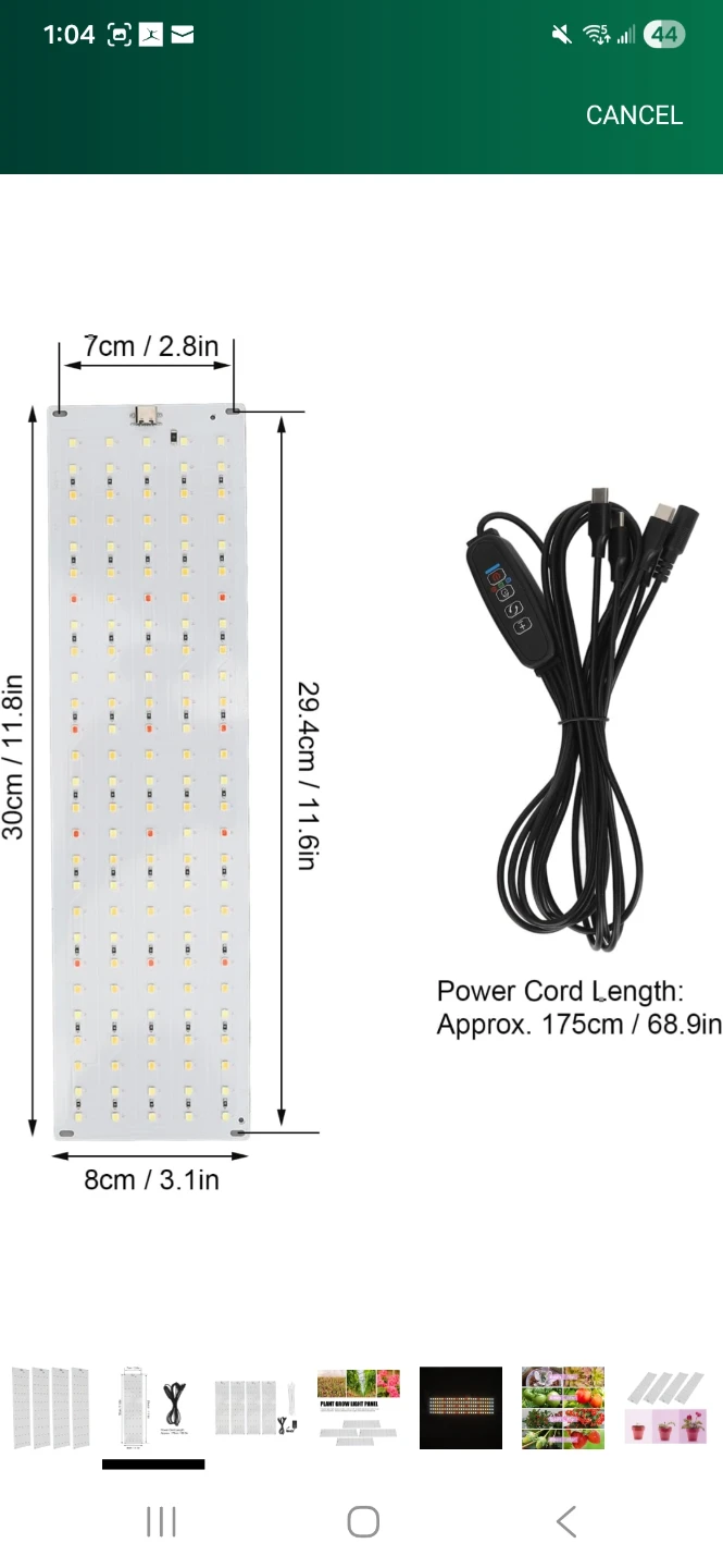 Plant Grow Light Panel - photo 2