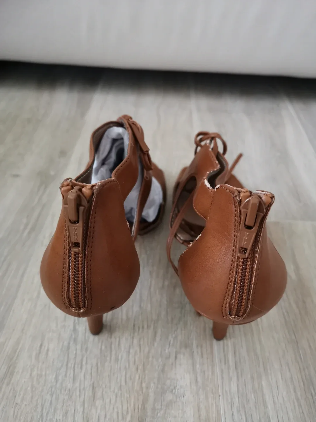 Style&co Brown Lace-Up Heels - Size 7M image indicator(2)