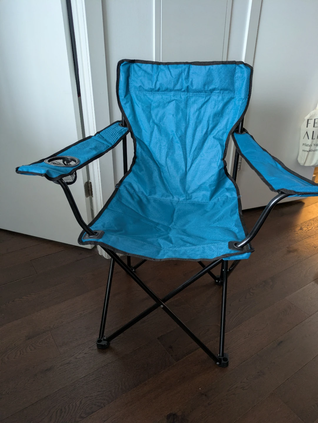 2x Camping Chair with Carry Bag (blue)