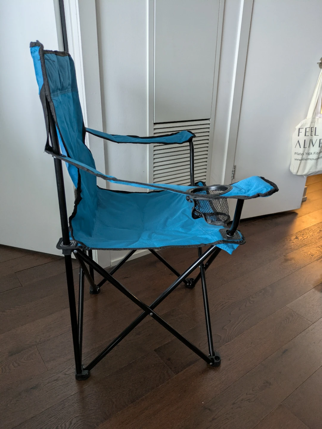 2x Camping Chair with Carry Bag (blue) - photo 3