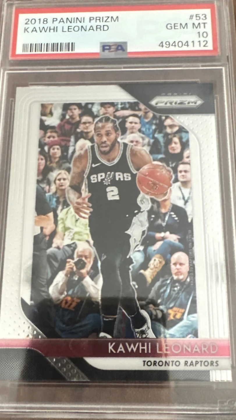 Kawhi Leonard 2018-19 Panini Prizm Silver Prizm PSA 10