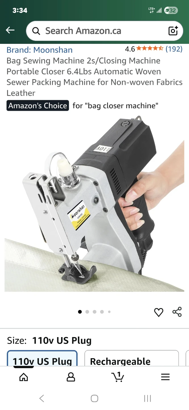 Bag Closer Sewing Machine - New! - photo 4