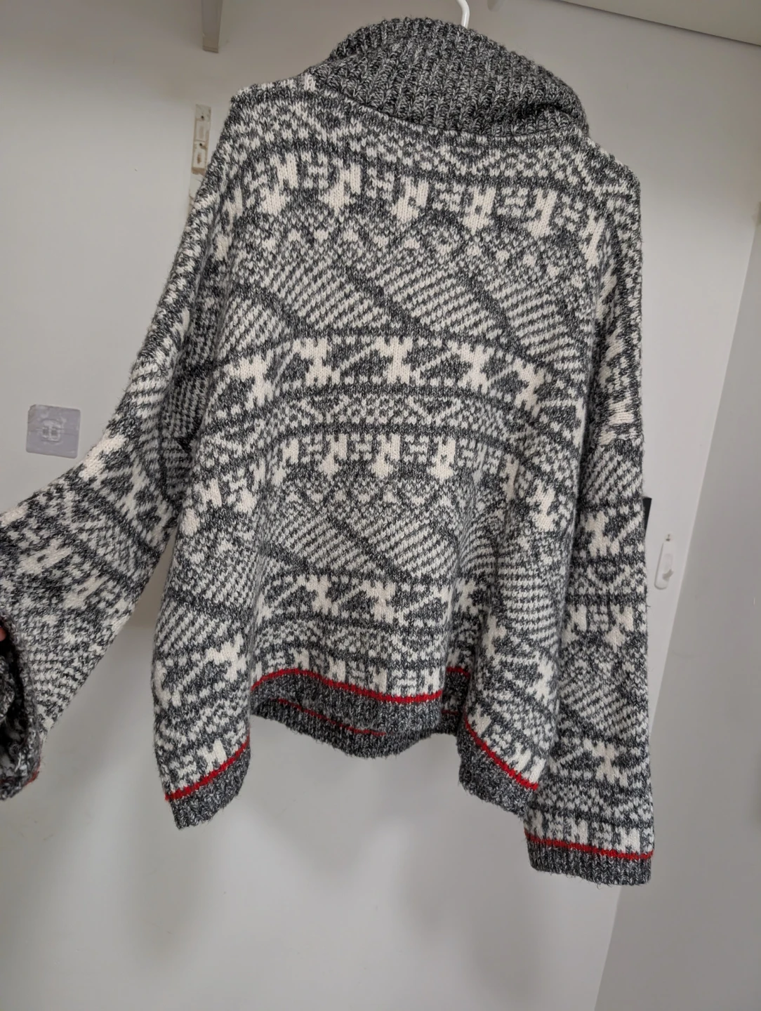 LINE Alpine Fair Isle Zip Sweater - Size L/G - photo 3