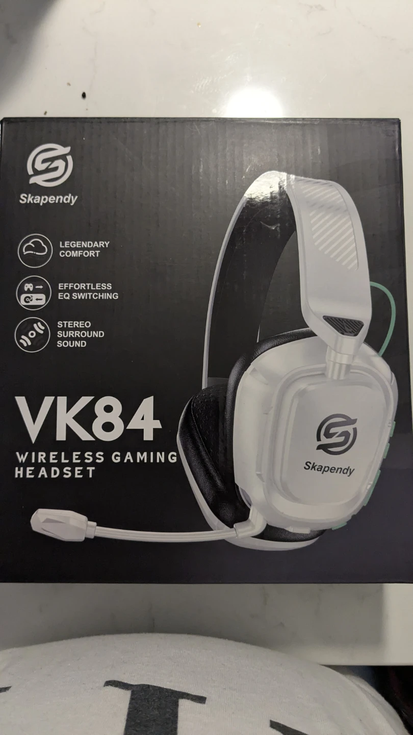 Skapendy VK84 Wireless Gaming Headset - White