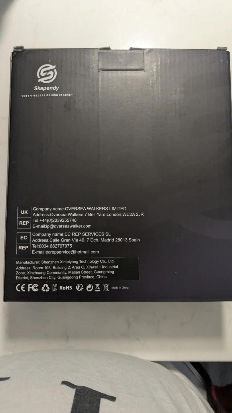 Skapendy VK84 Wireless Gaming Headset - White - photo 2