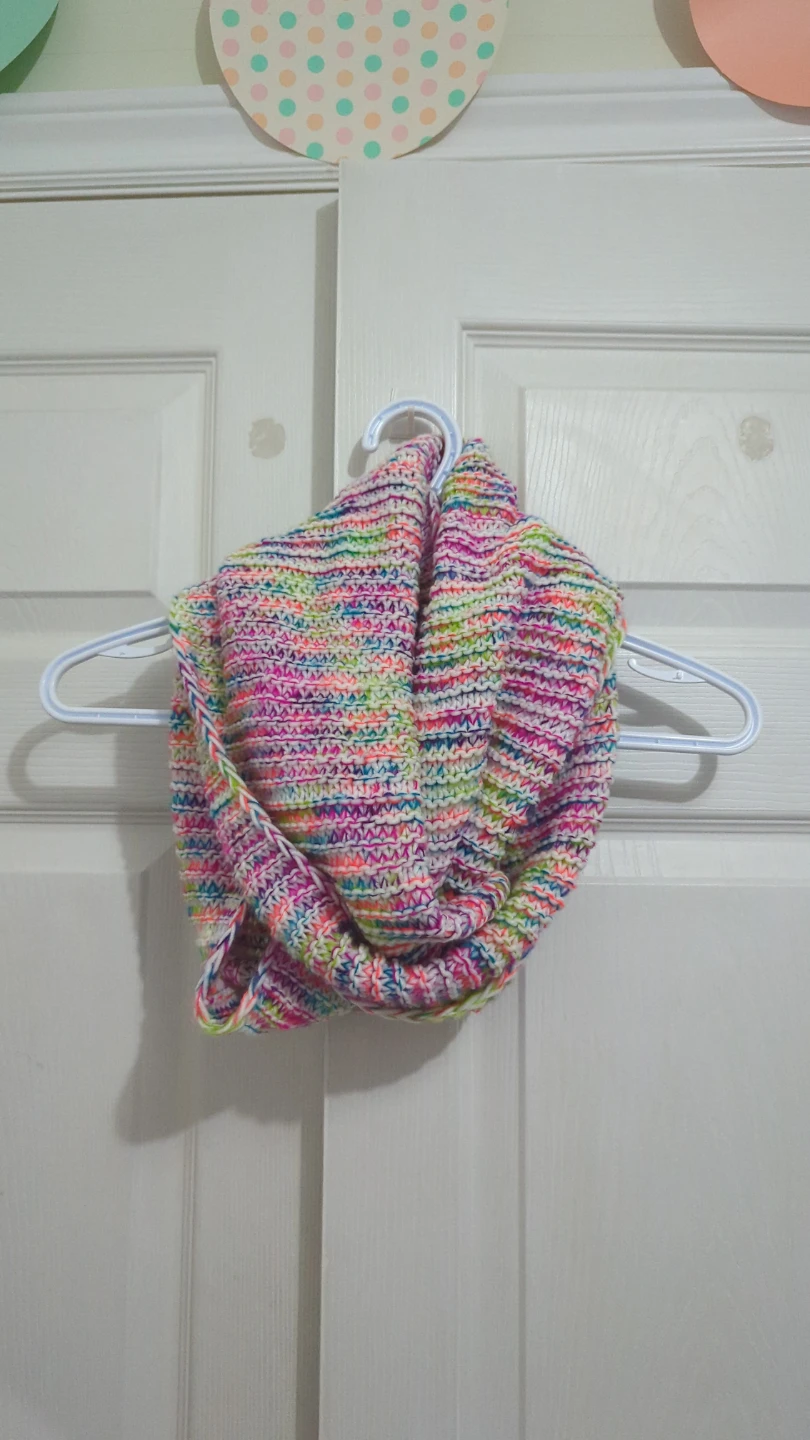 Knit Infinity Scarf - Multi-Colour