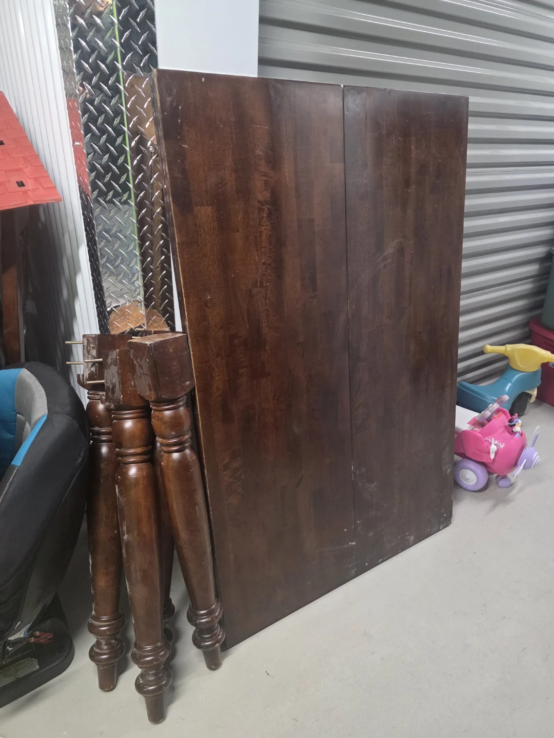 Wooden Dining Table and 8 Chairs