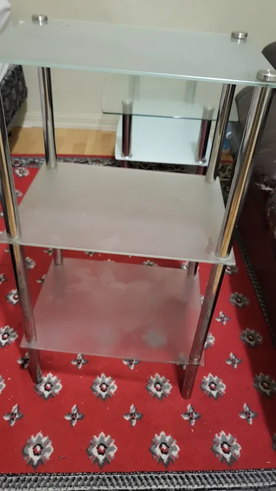 Glass Shelf Table - 17" x 11"