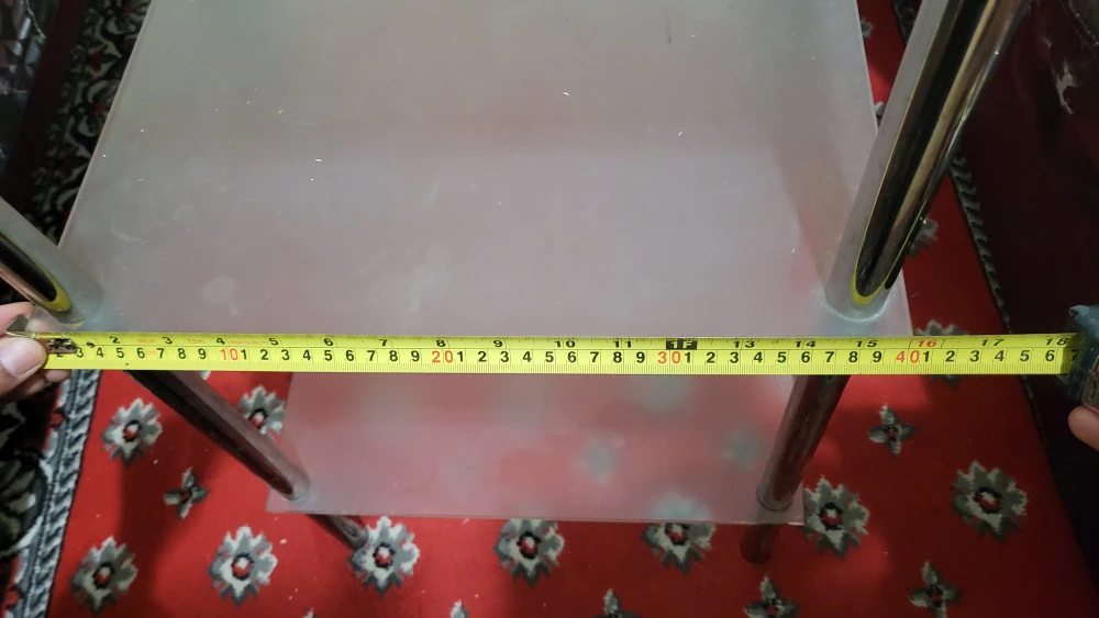 Glass Shelf Table - 17" x 11" - photo 2