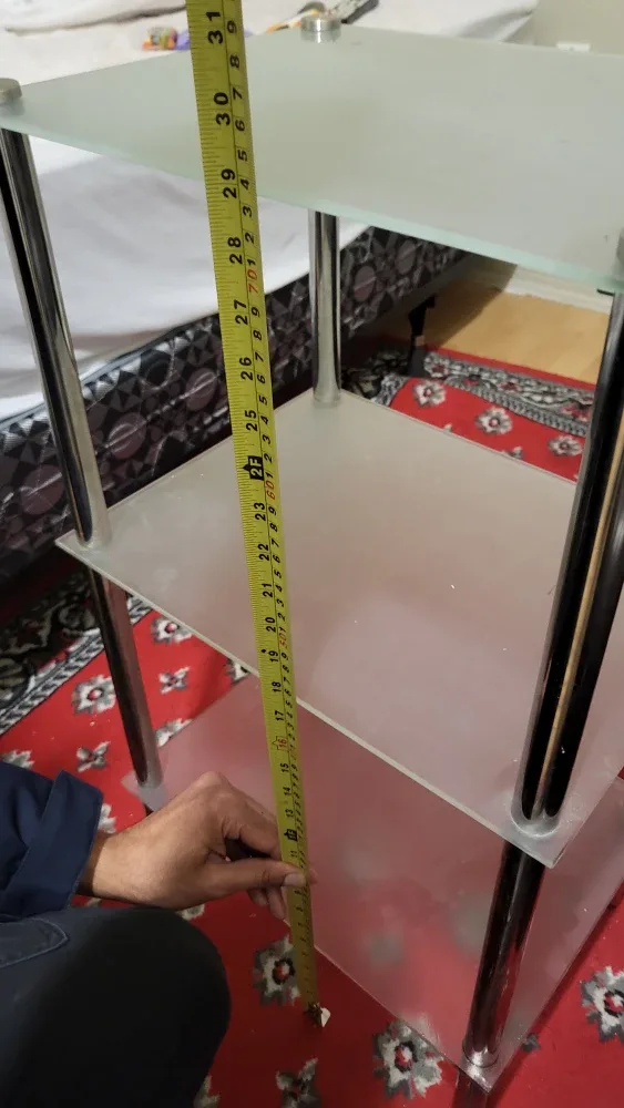 Glass Shelf Table - 17" x 11" image indicator(3)