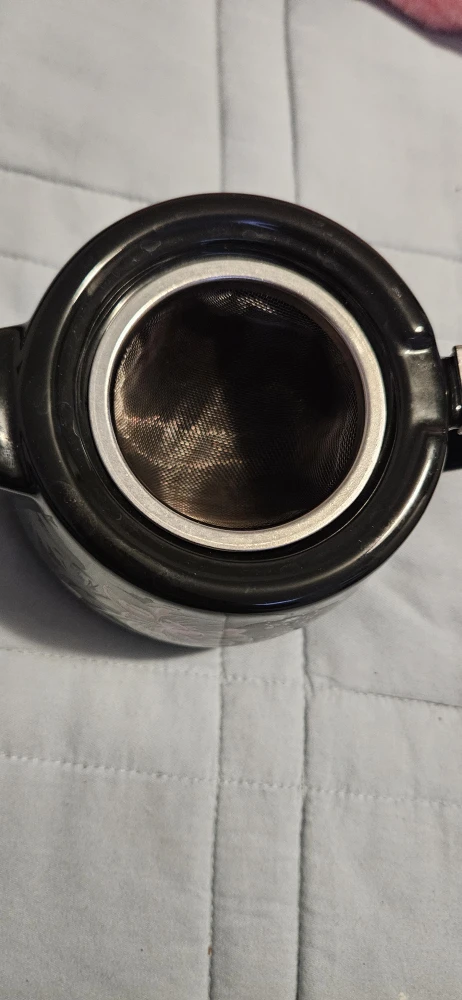 Black Floral Teapot for one - photo 3
