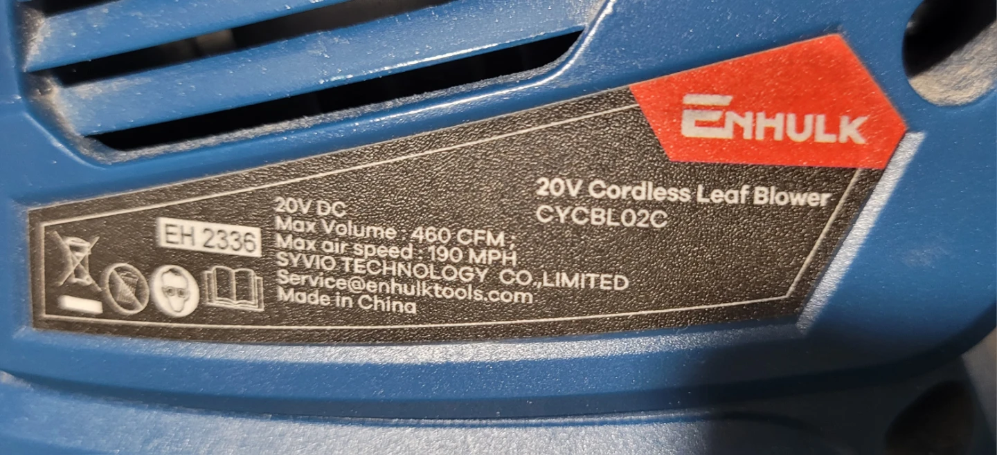 Enhulk 20V Cordless Leaf Blower - photo 3