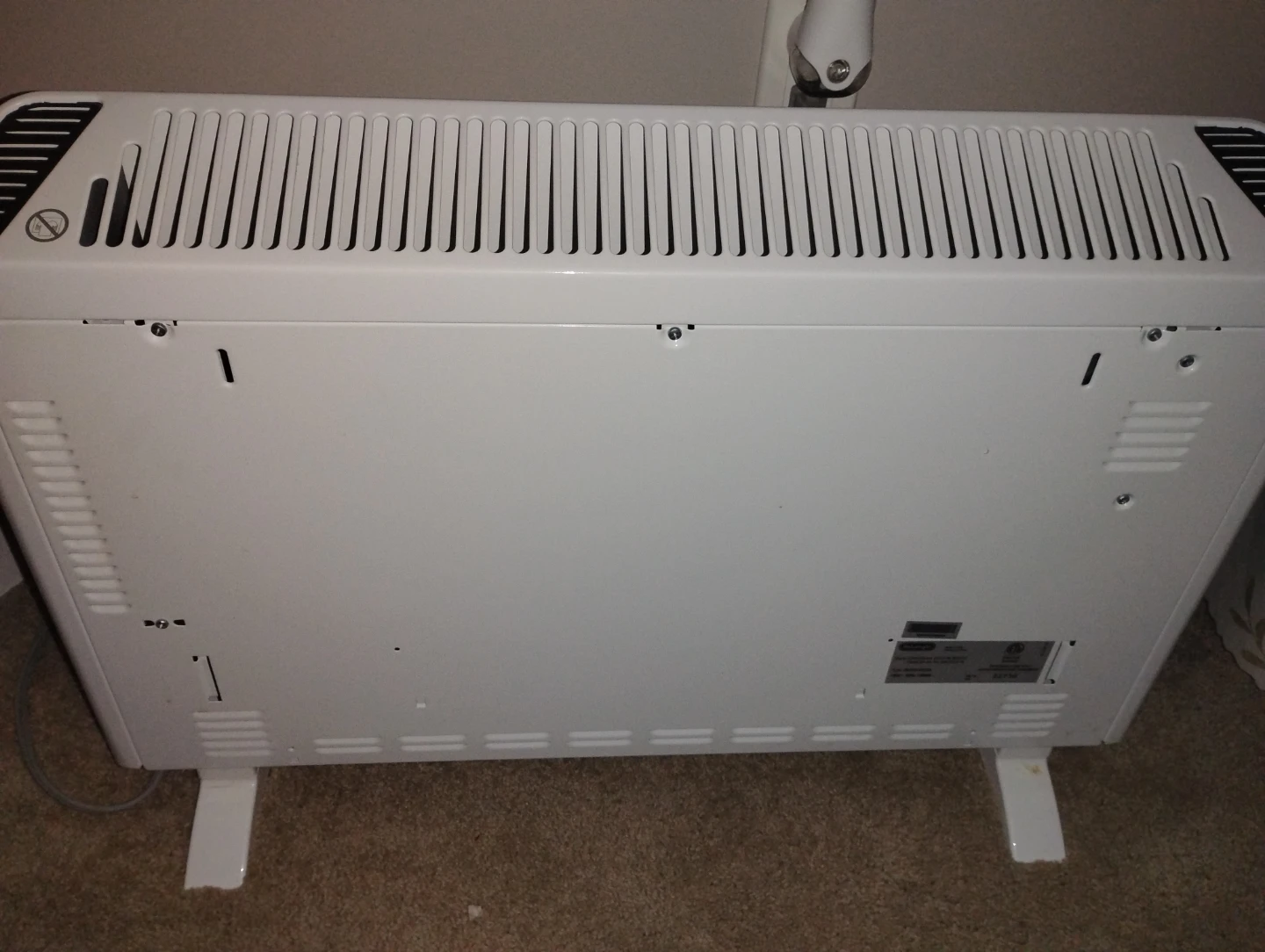 White Convection Heater