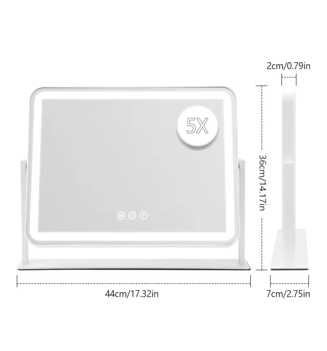 Vanity Mirror with Lights 5X Magnification Spot Mirror(NEW) image indicator(2)