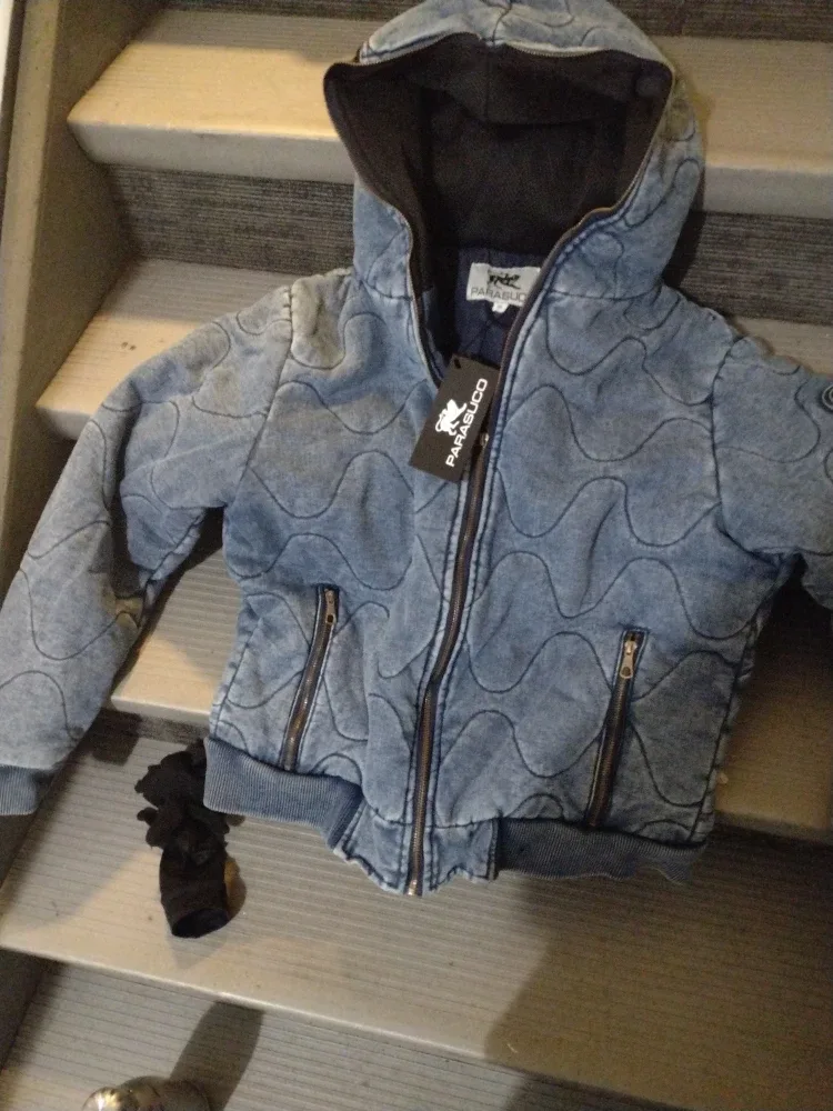 Parasuco Kids' Blue Quilted Hooded Jacket