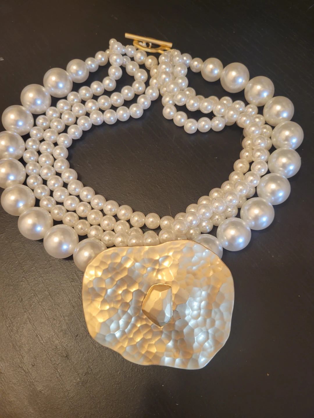Pearl Necklace with Gold Clasp - photo 2