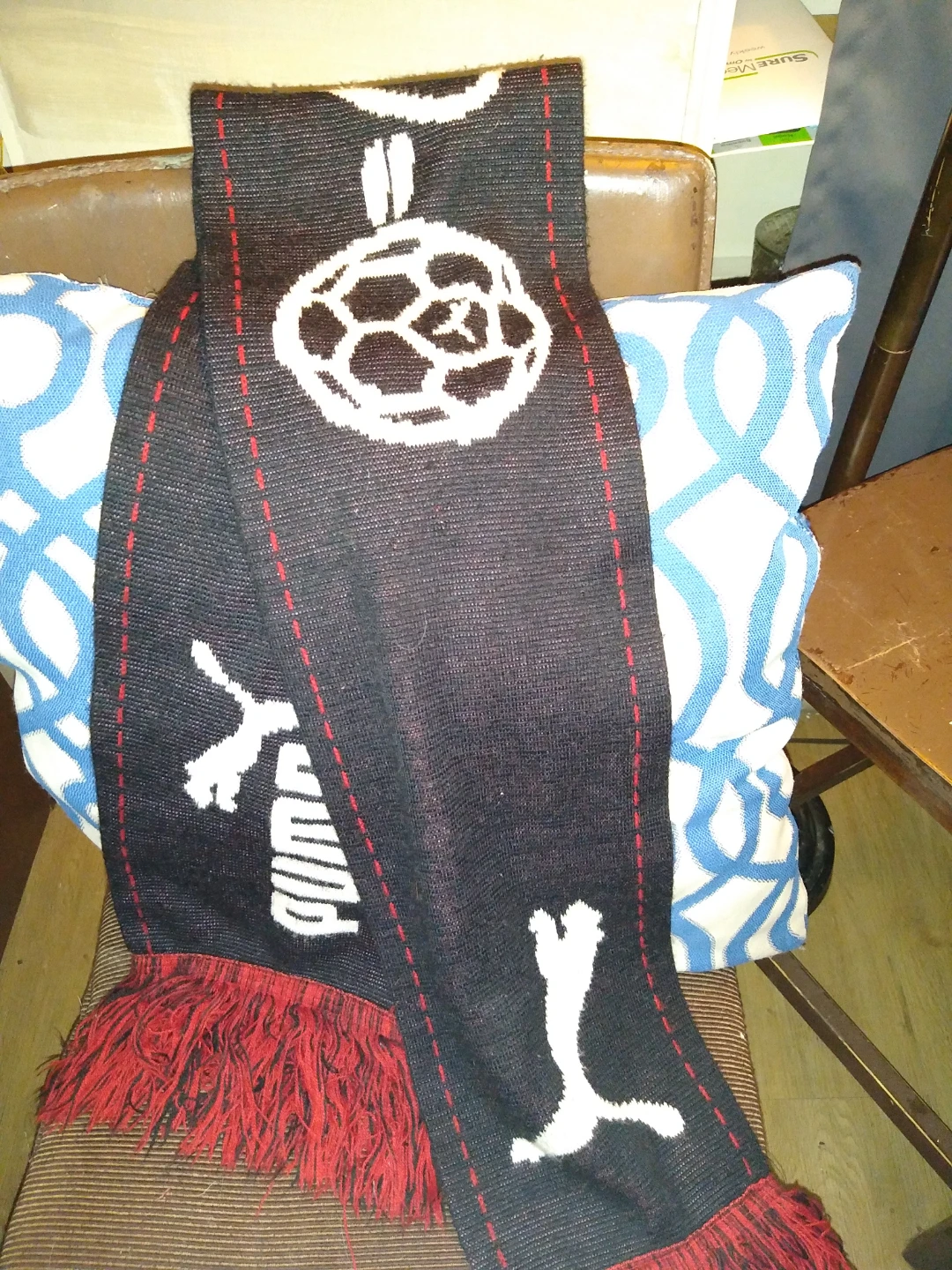 Brand new puma red and black scarf