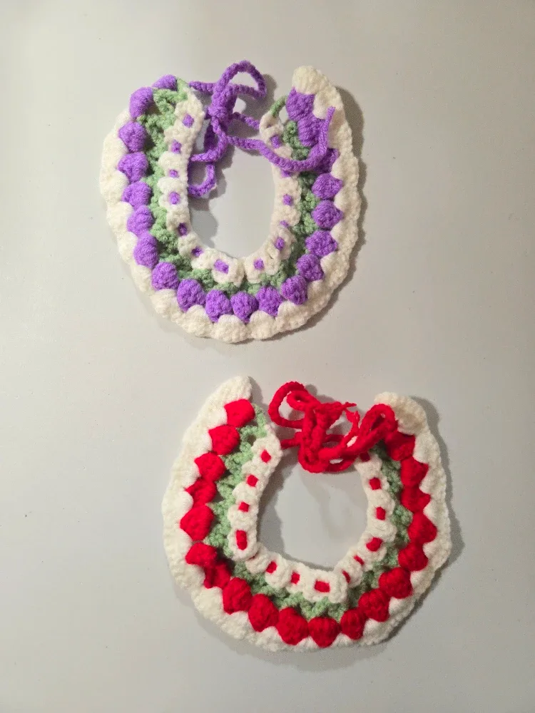 Handmade Adjustable Pet Collar, Christmas gift #Cleanout