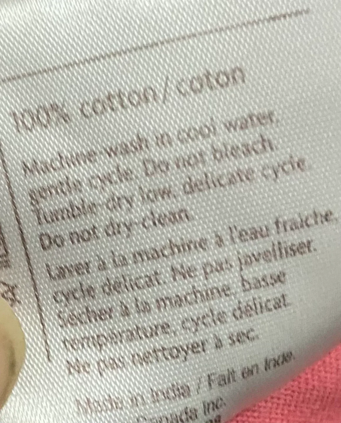 Pink 100% Cotton Throw Blanket image indicator(2)