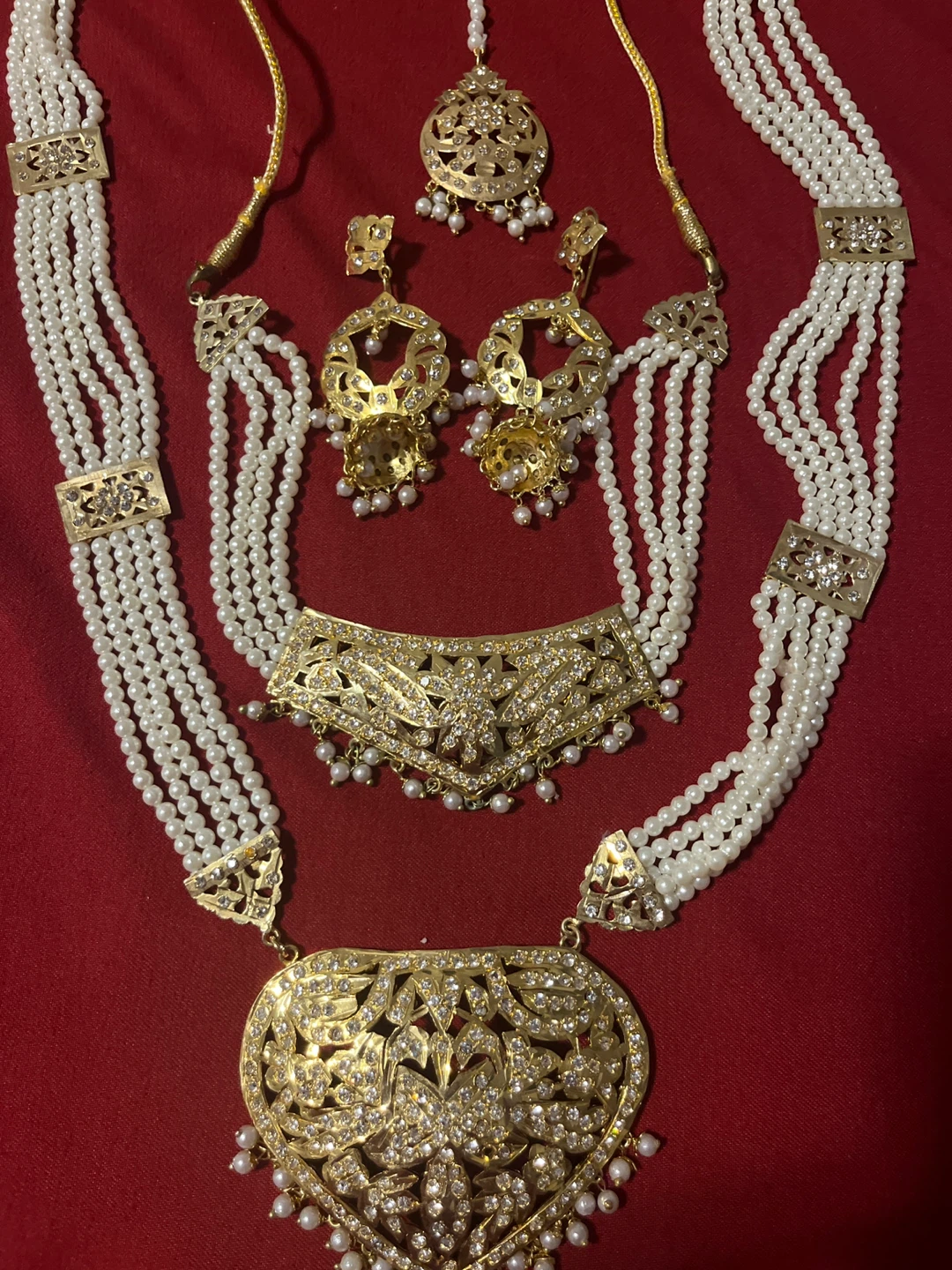 Pearl & Gold Jewellery Set - photo 2