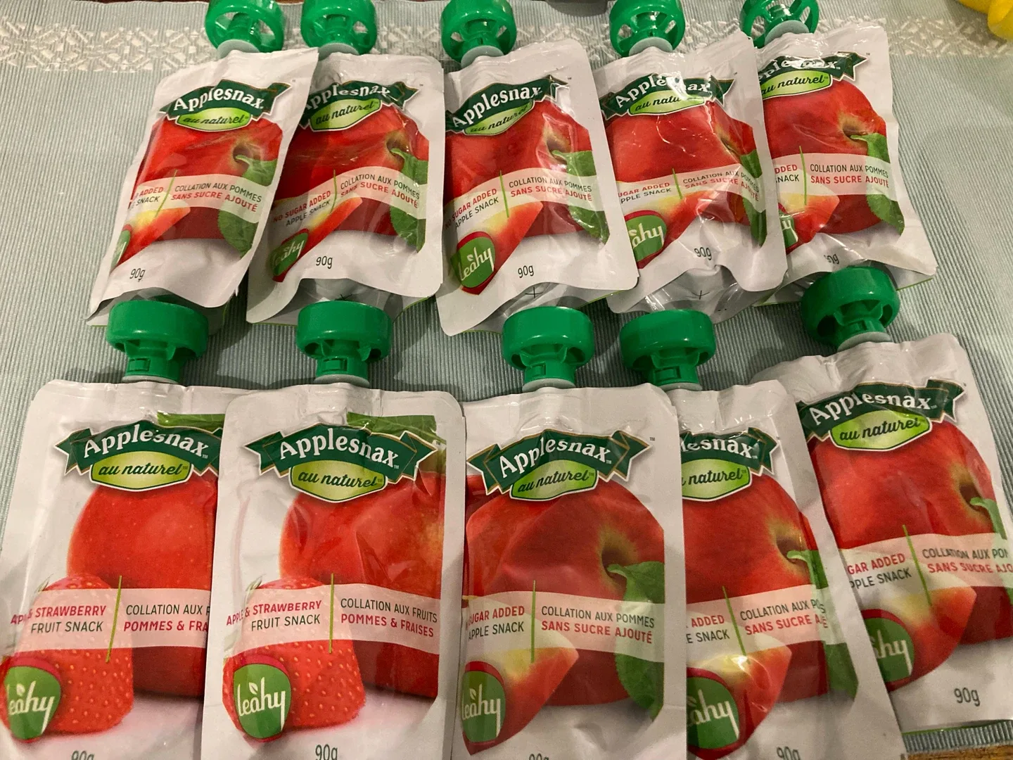 Applesnax Apple & Strawberry Fruit Snack Pouches