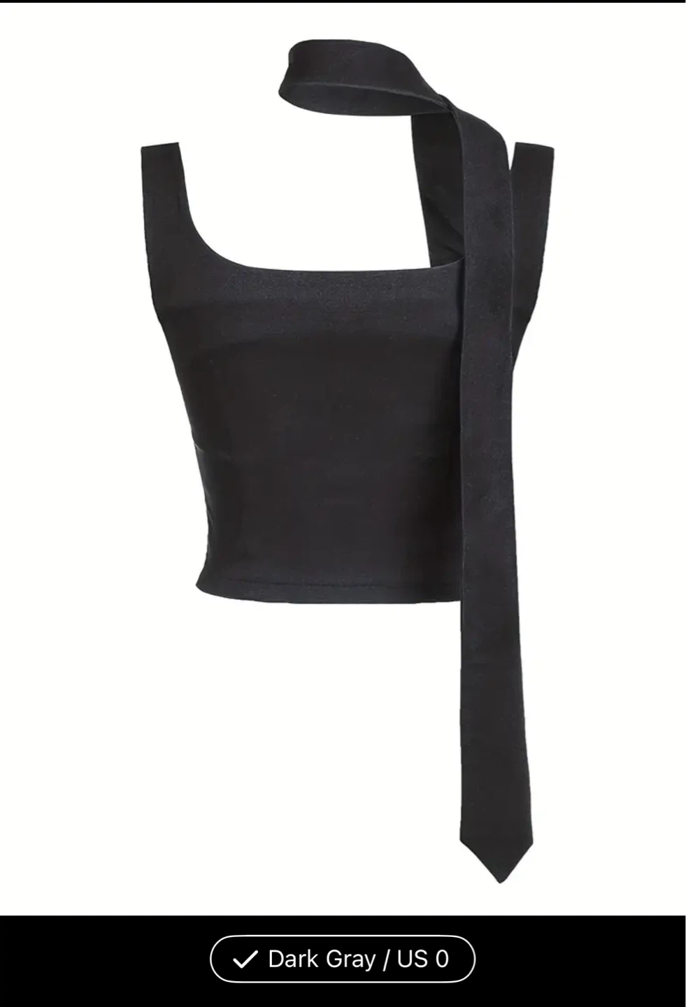 Dark Gray Corset Top - photo 4