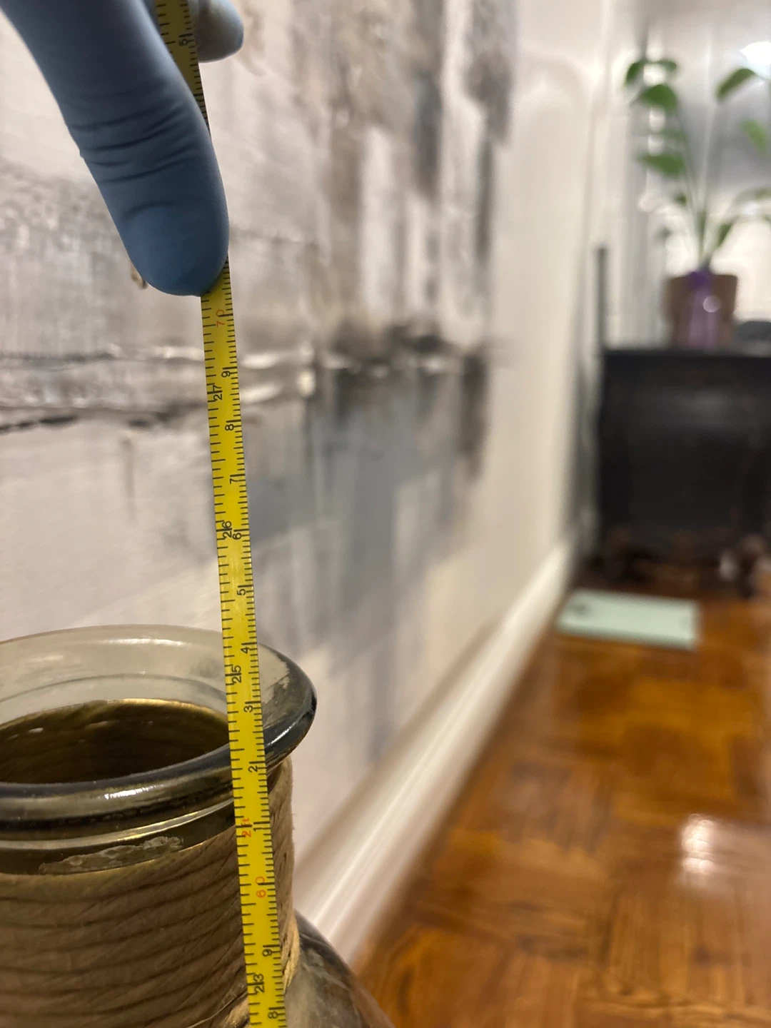 Glass Vase with Jute Rope Accent - photo 2