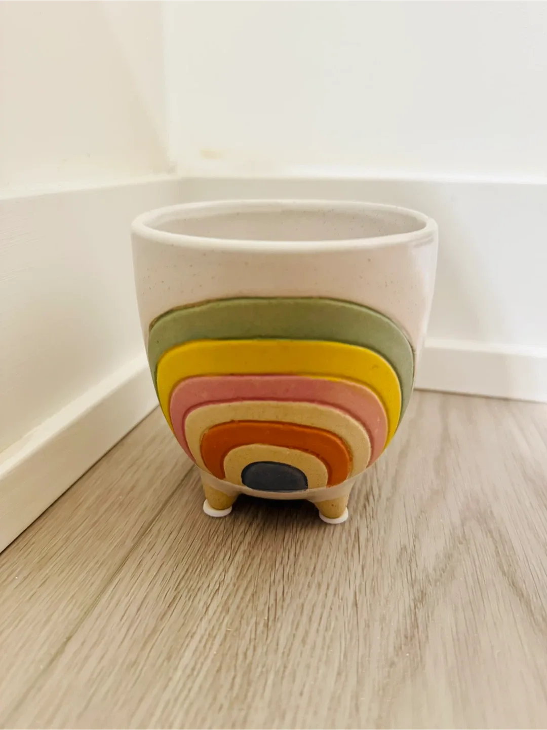Rainbow Ceramic Planter