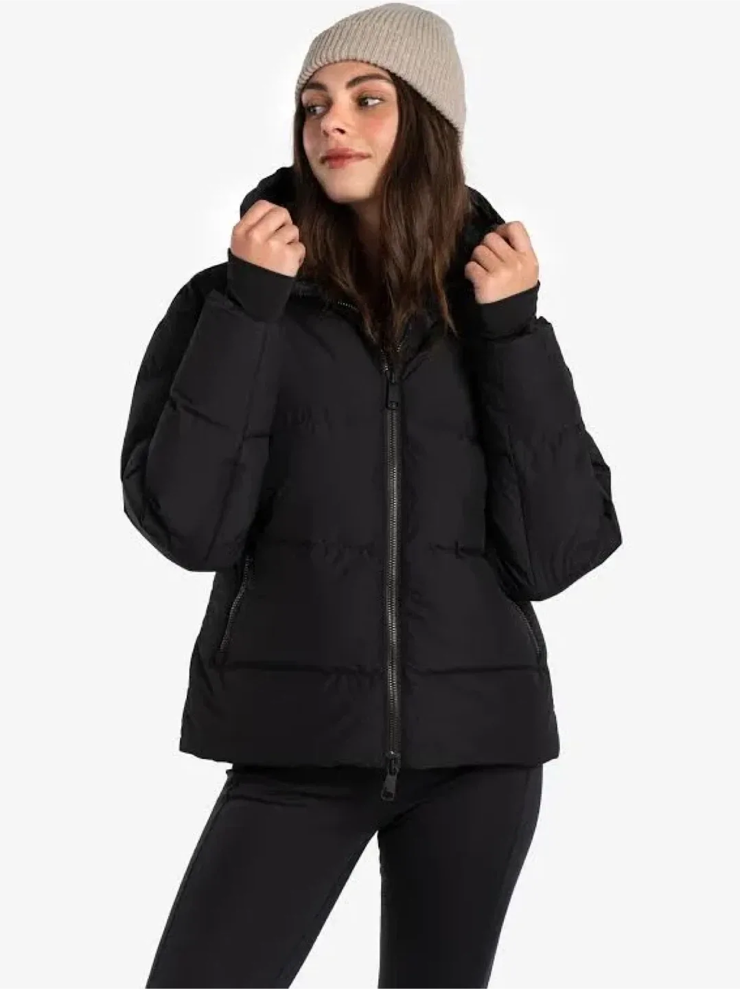 Lolë Cypress Winter Down Black Puffer Jacket size XS