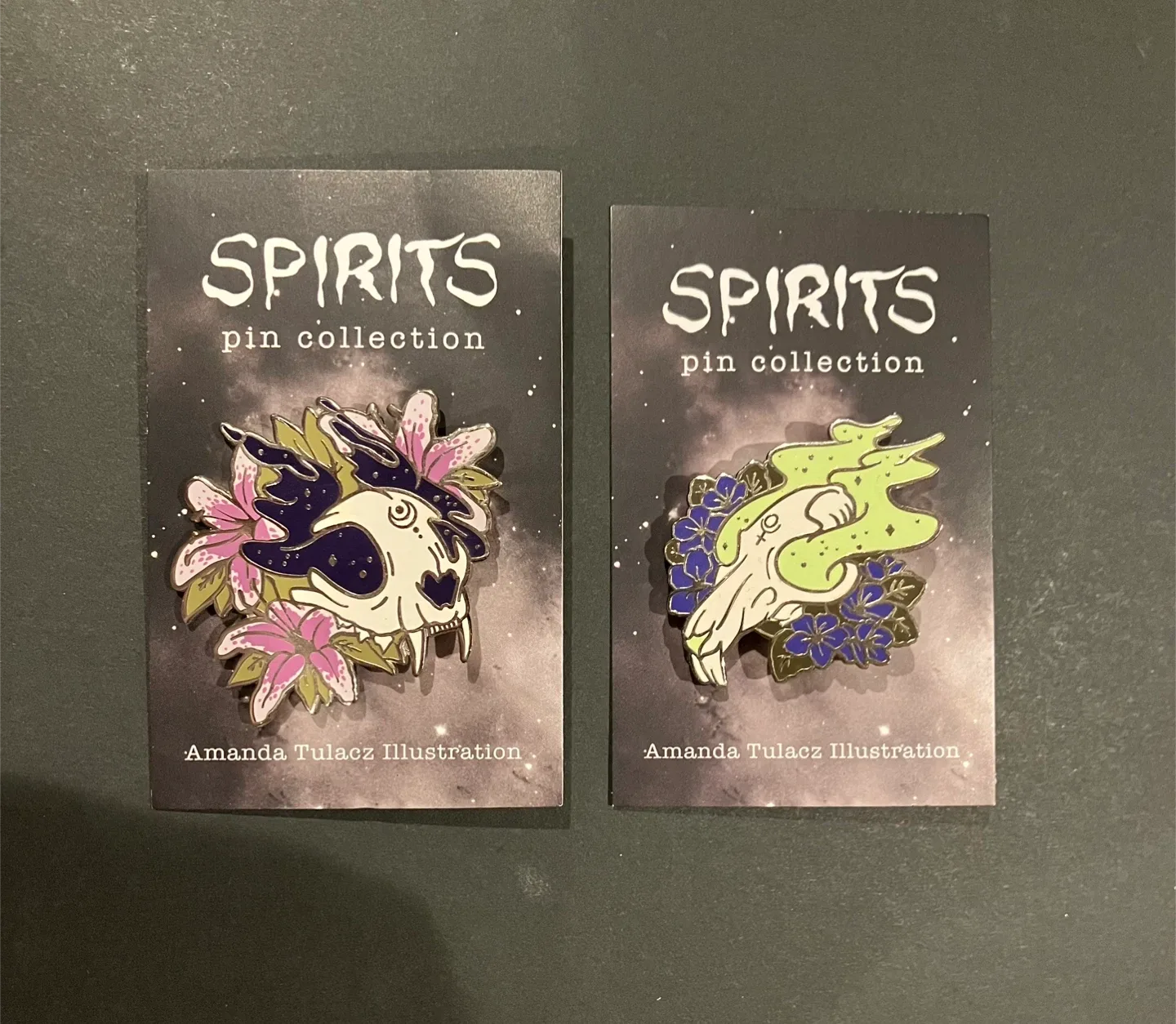 Mystic Spirit Skull Enamel Pins