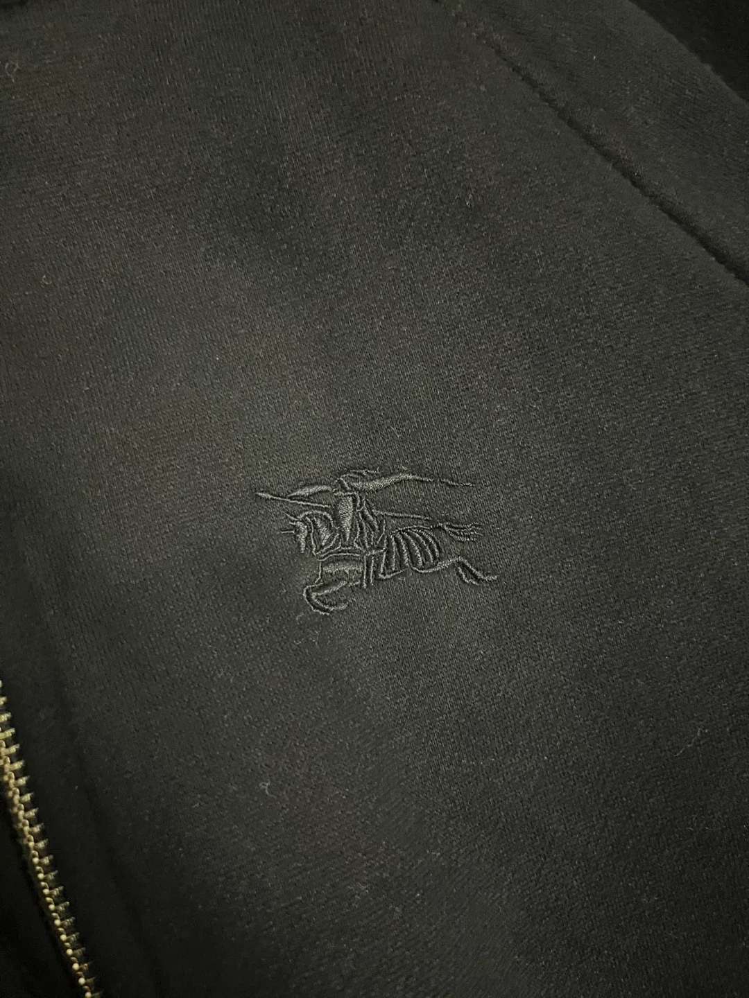 Burberry Black Zip-Up Hoodie image indicator(3)