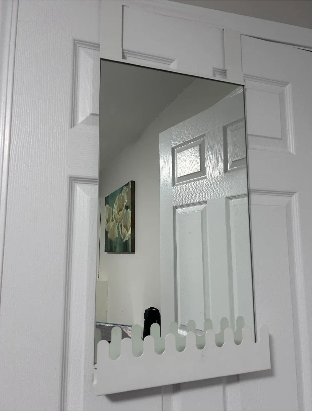 Garnes Over-the-Door Mirror with Shelf