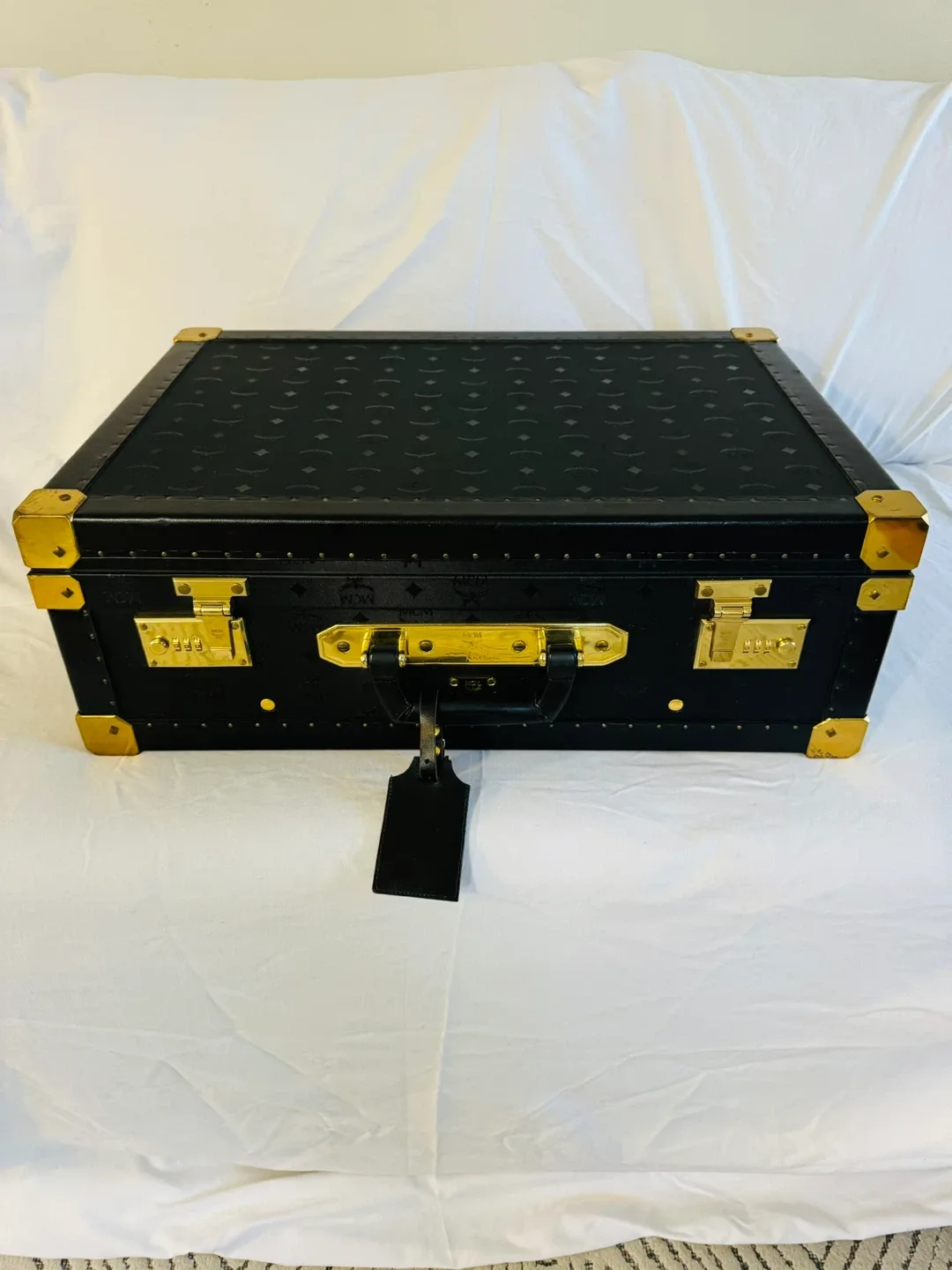 Vintage 1980s MCM Trunk Set by Michael Cromer image indicator(9)
