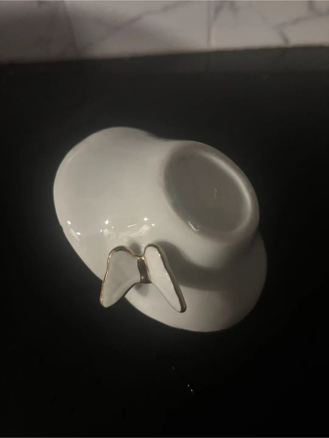 Vintage Butterfly Handle Basket Lenox China with 24k Gold Trim image indicator(3)