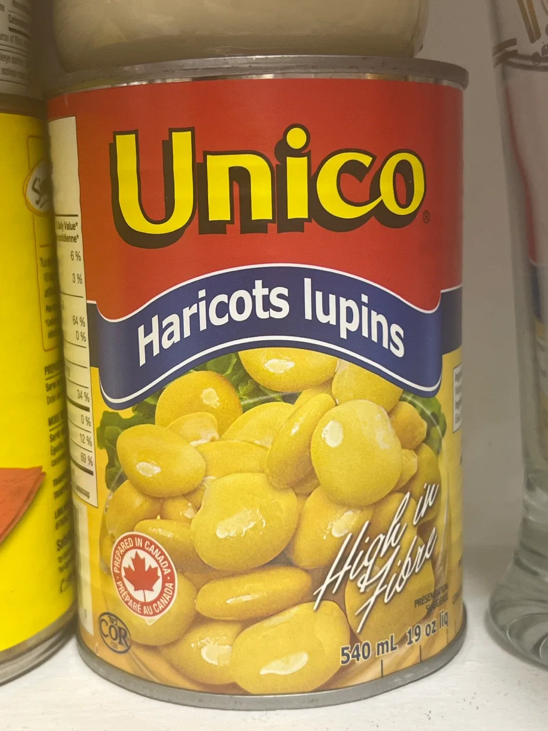 Unico Haricots Lupins - High in Fibre