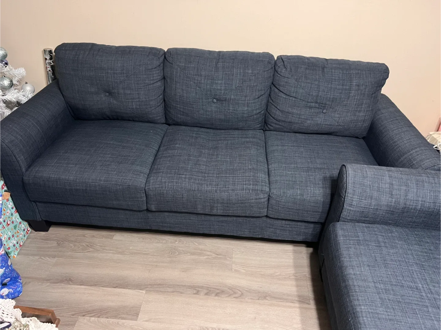Blue Sofa Set