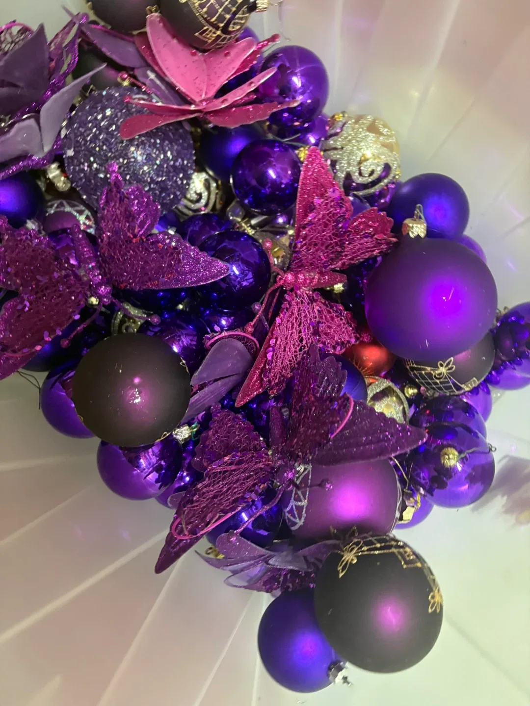 Purple Christmas Ornaments image indicator(2)