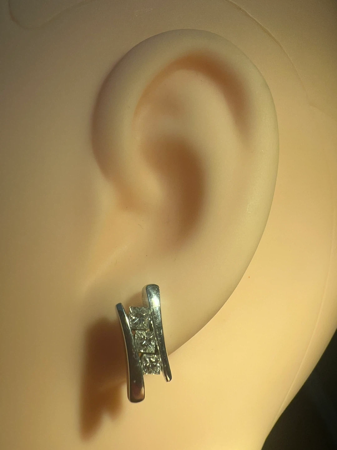 14 k diamond  Earrings - photo 2