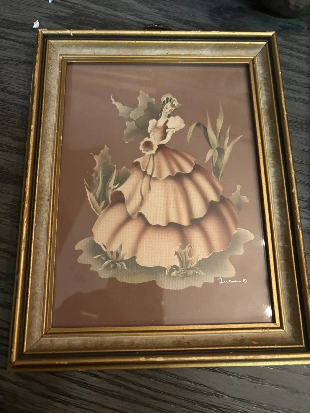 Vintage Framed Print - Woman in Dress