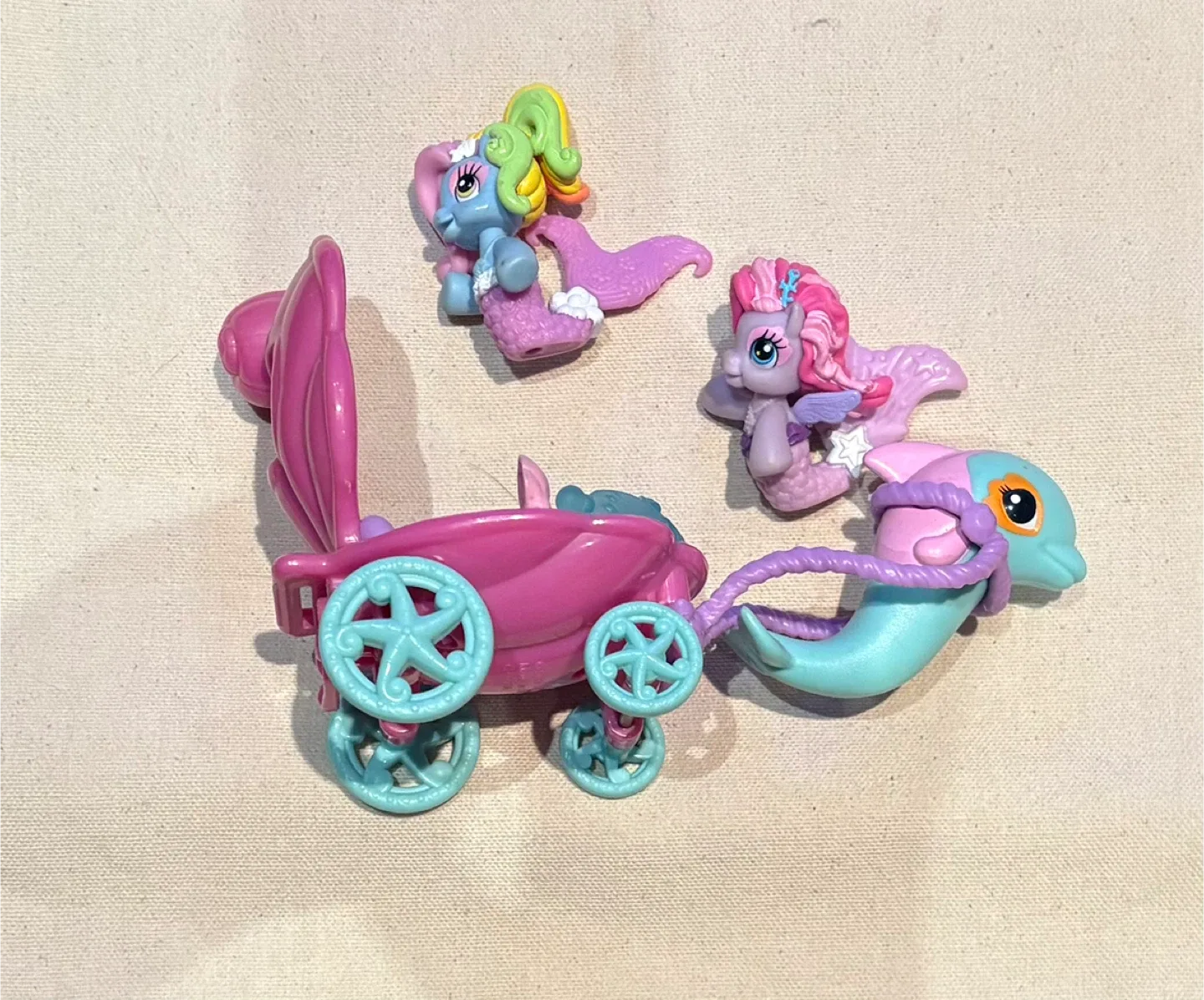 My Little Pony Mermaid Pony & Carriage Set